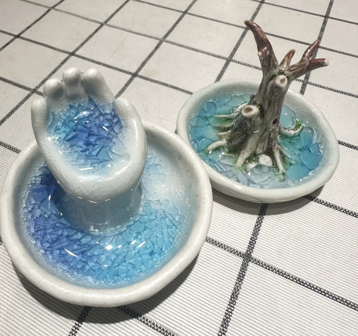 陶艺烧玻璃好美哇（带成品图）