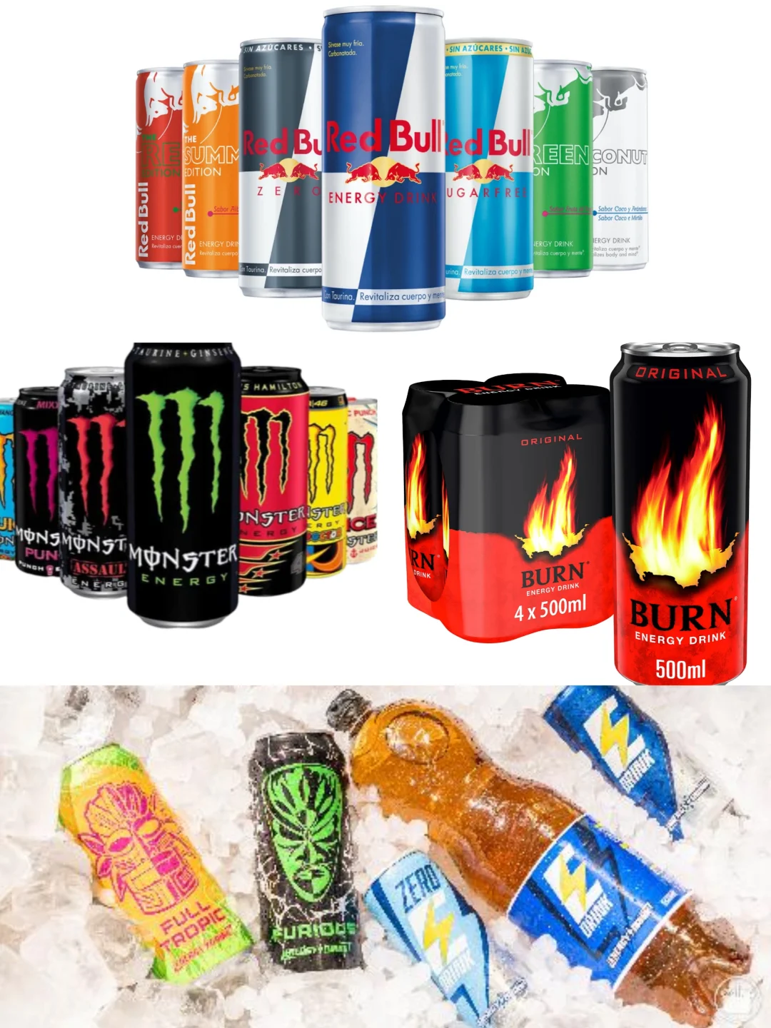西班牙Mercadona超市的能量饮料