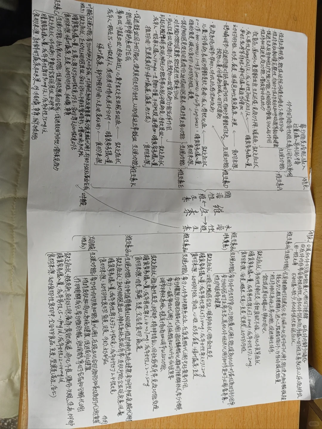 维生素思维导图