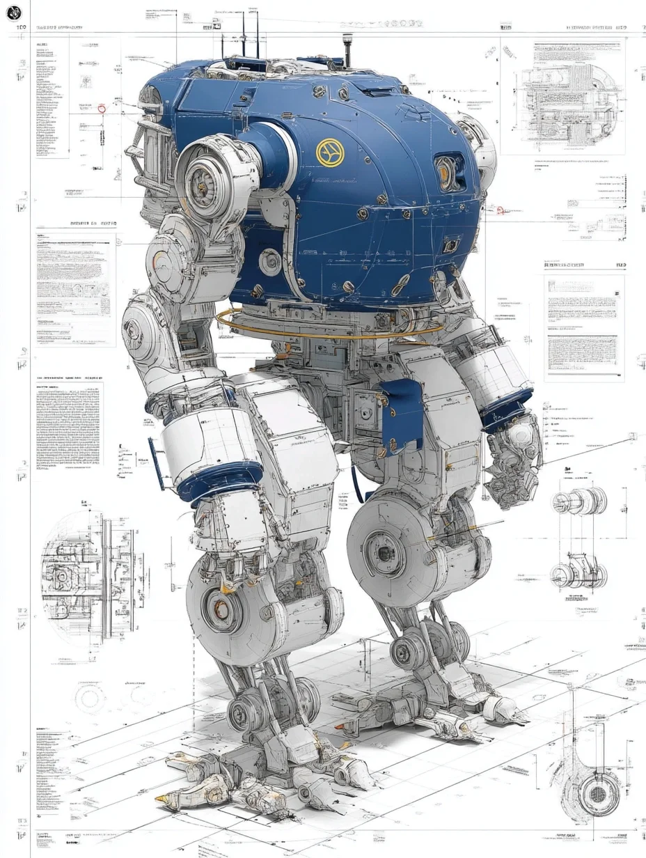 工业机器人·设计线稿［咒语］