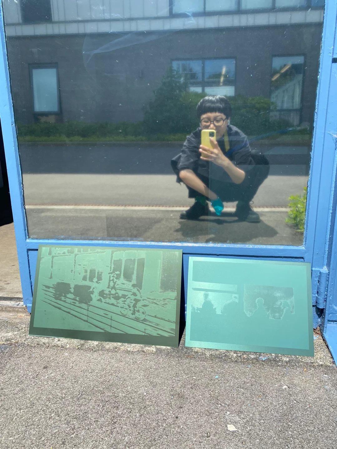 我和版子一起晒太阳 ｜照相凹版印刷