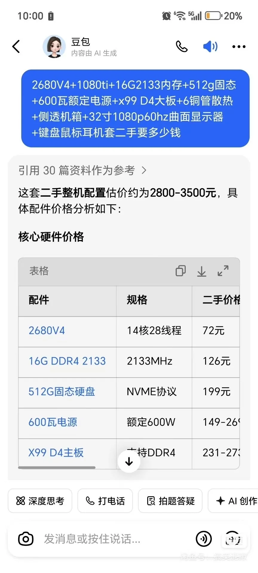 个人闲置台式电脑出售