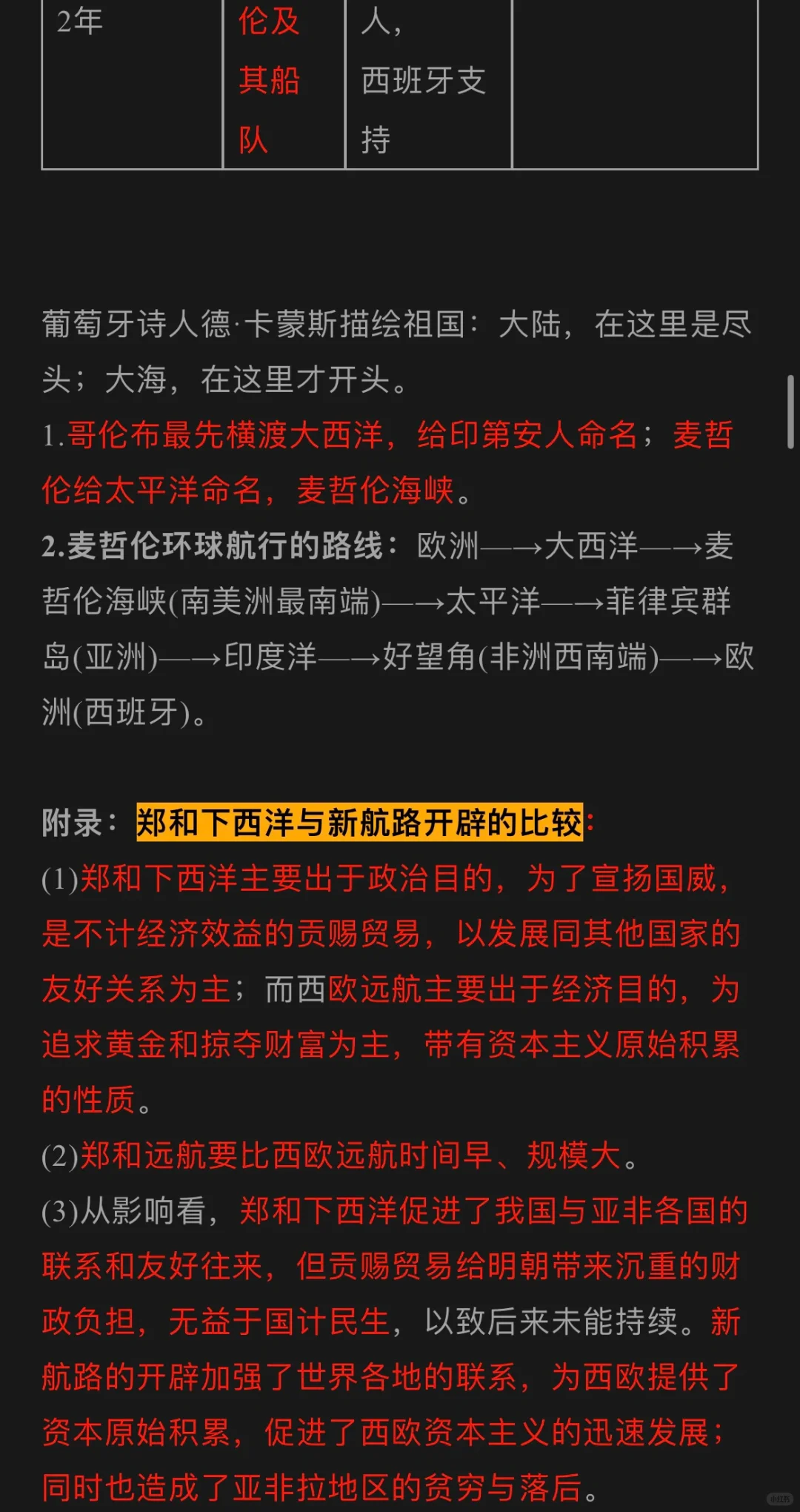 历史期末复习一一中外历史纲要(中①)