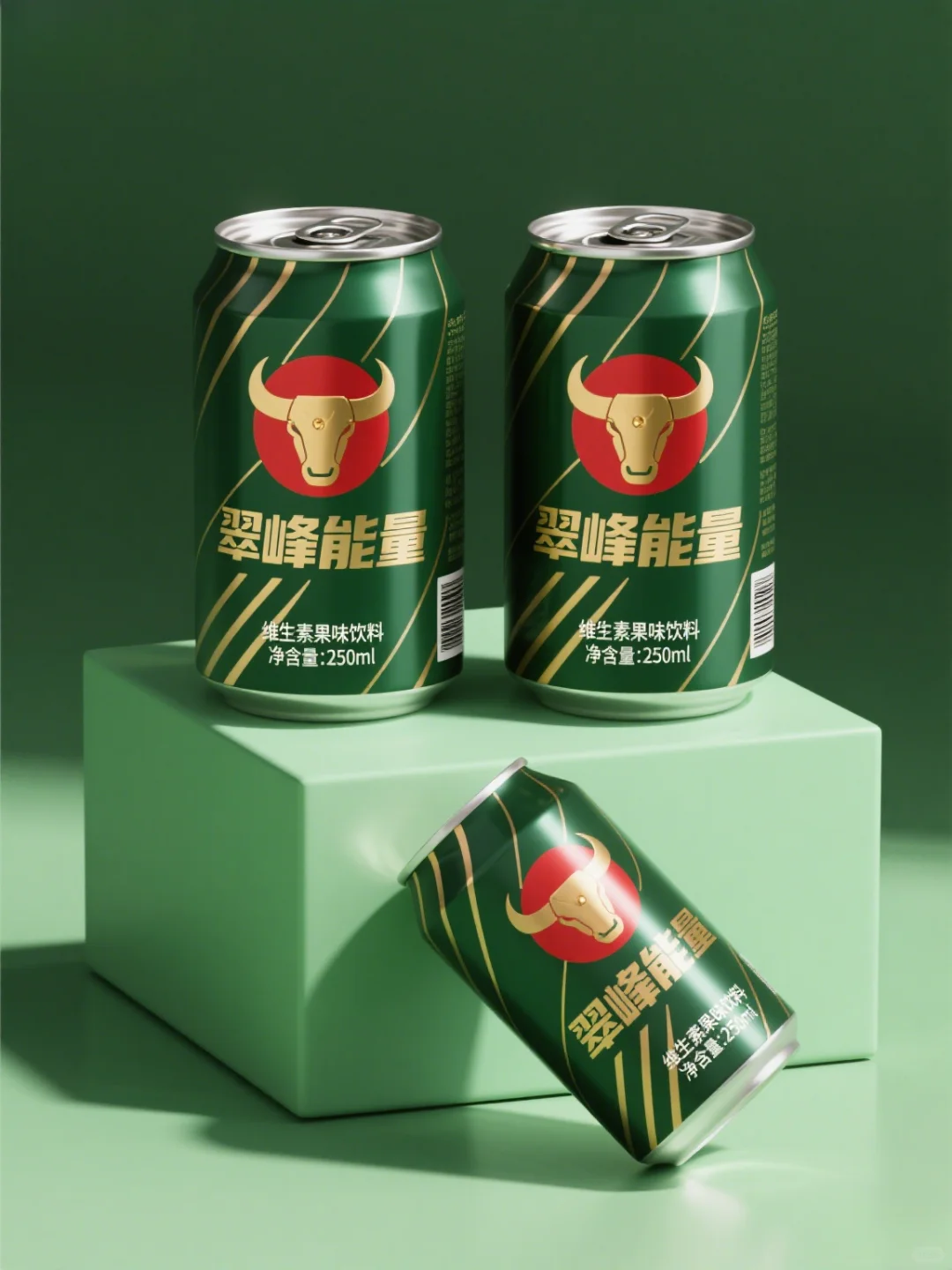 「翠峰能量」维生素果味饮料包装设计～