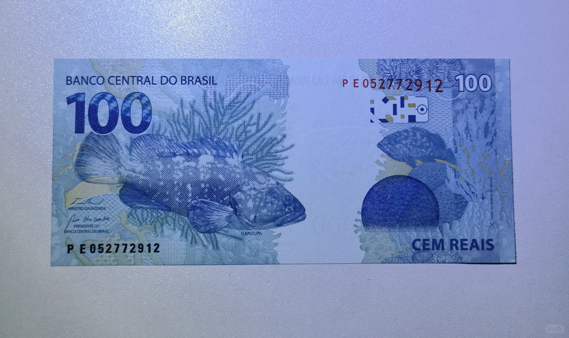 每日一钞:巴西100雷亚尔纸币