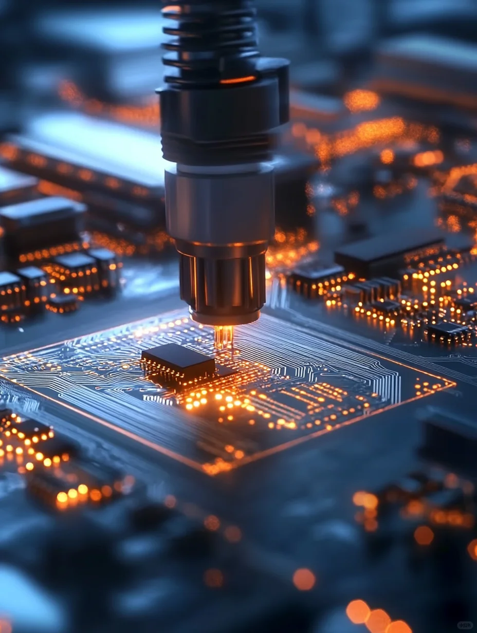 现代工艺缩影·机械臂下的电路板艺术