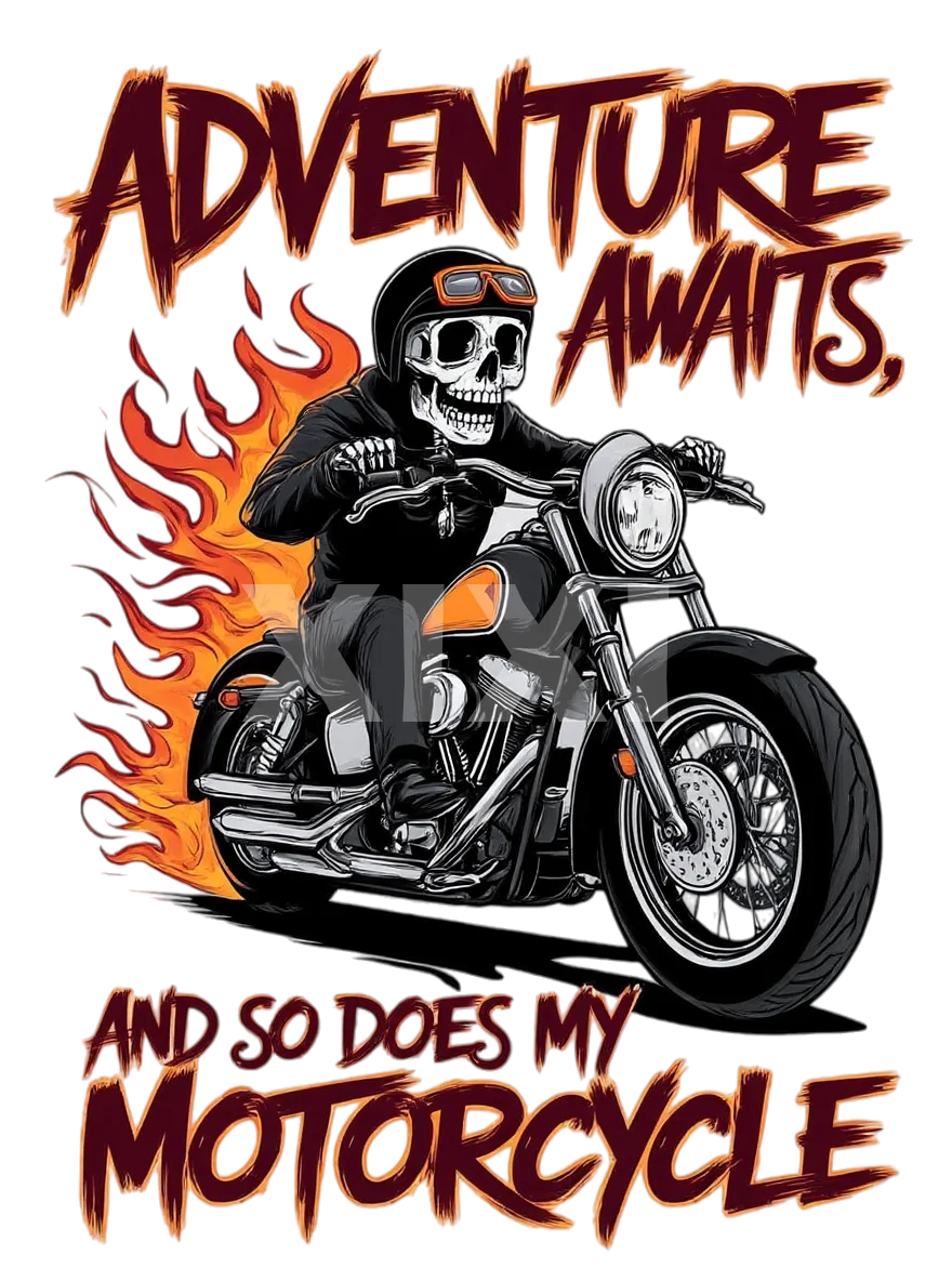摩托车元素印花，硬核潮酷感拉满！