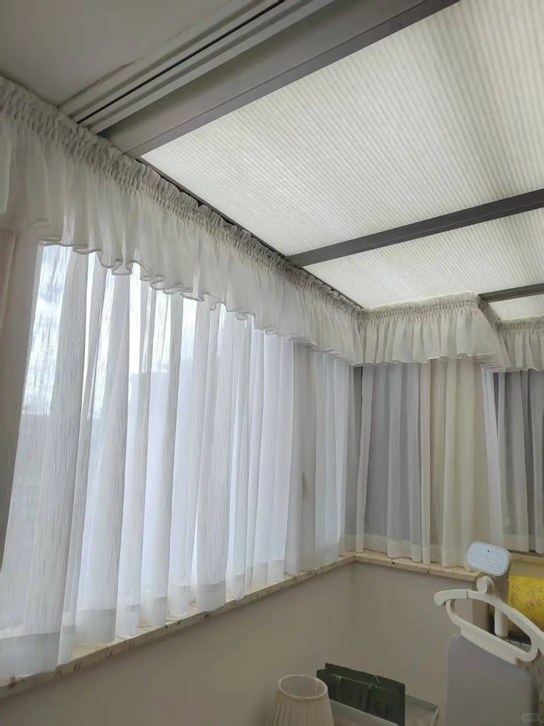 救命！原木风纱帘美到窒息！这抽绳褶皱绝了