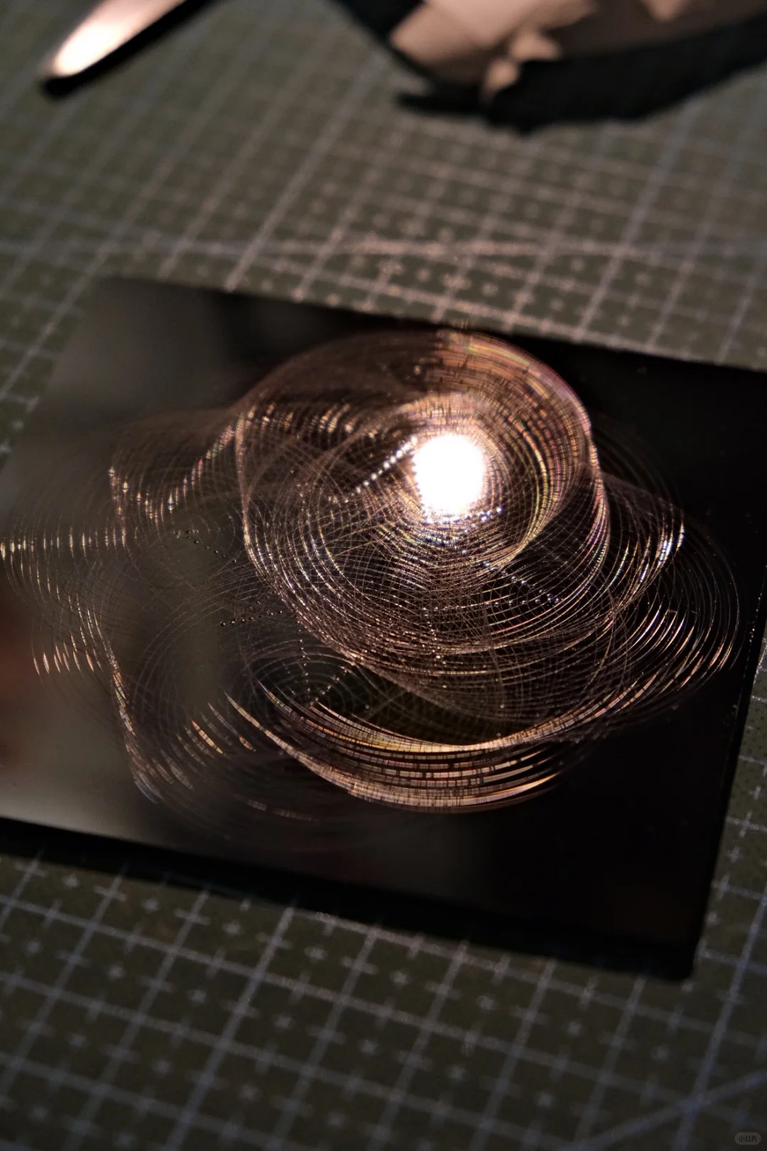 记录全息划痕的制作过程