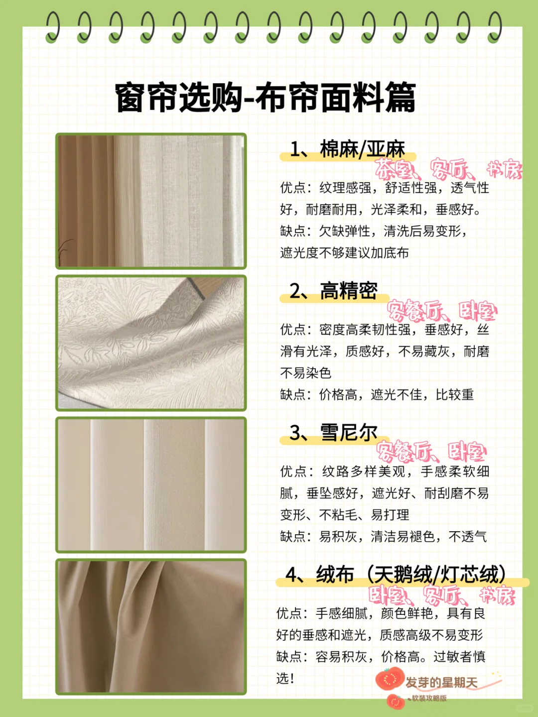 这也太全了‼️花了一周时间整理的窗帘攻略