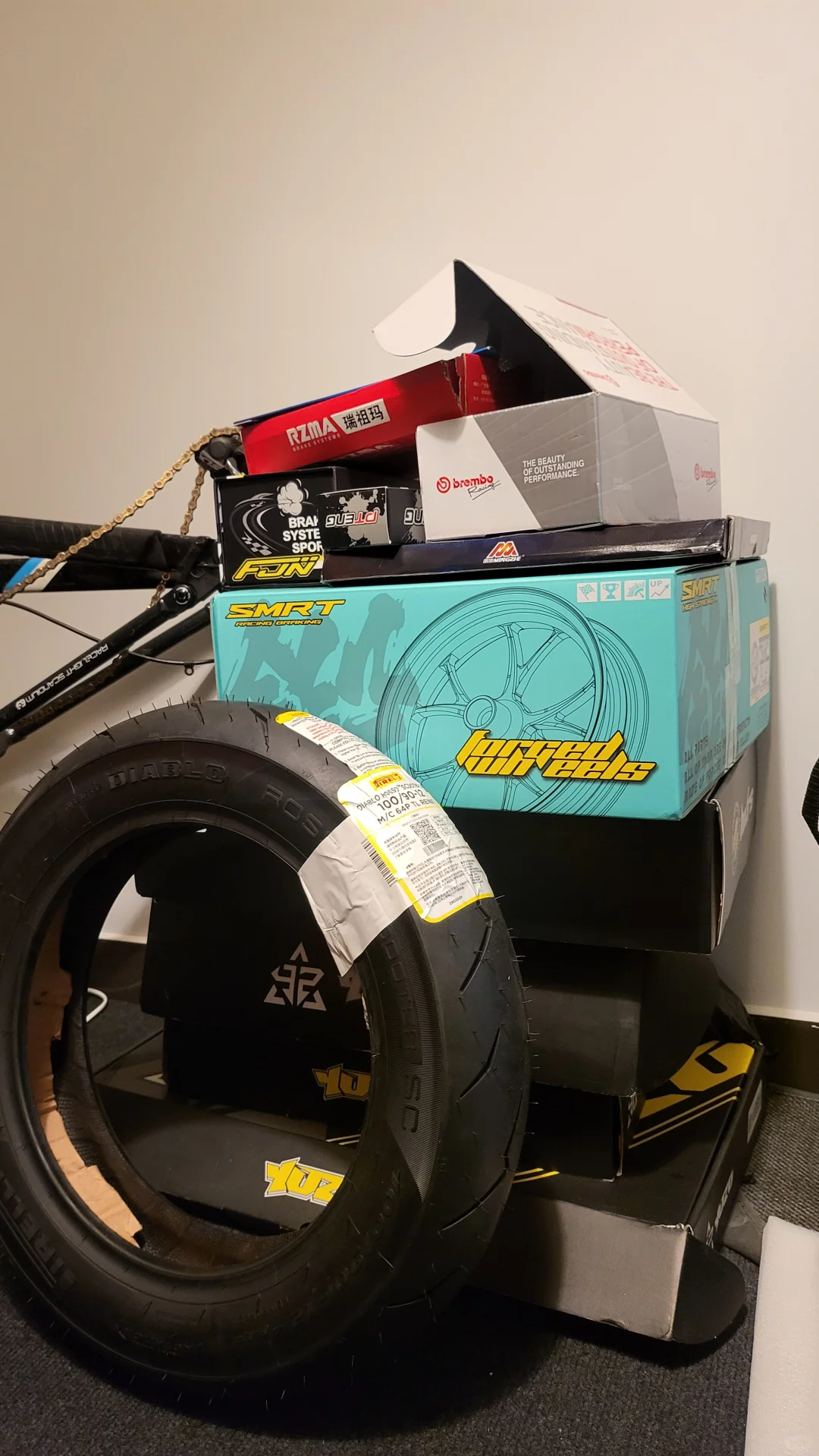 电驴的配件东拼西凑差不多了