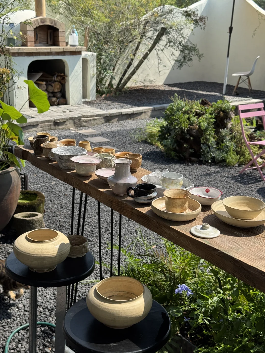 在重庆学习十二天陶艺的成果