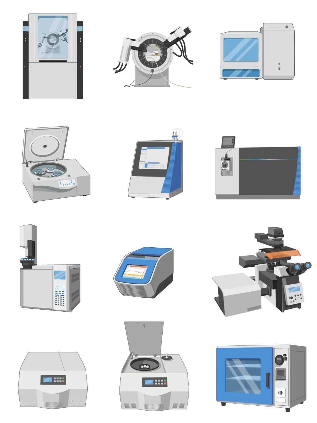 实验室常用仪器设备高清绘图素材分享