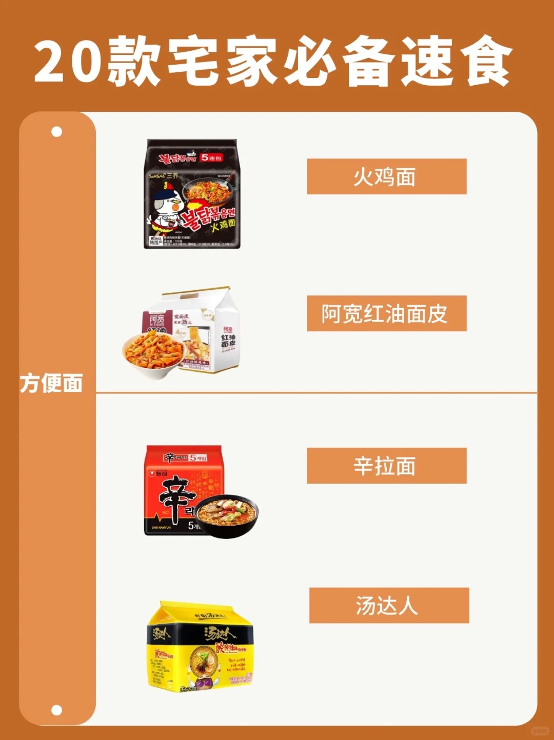 20款宅家必备速食大公开！再也不用点外卖