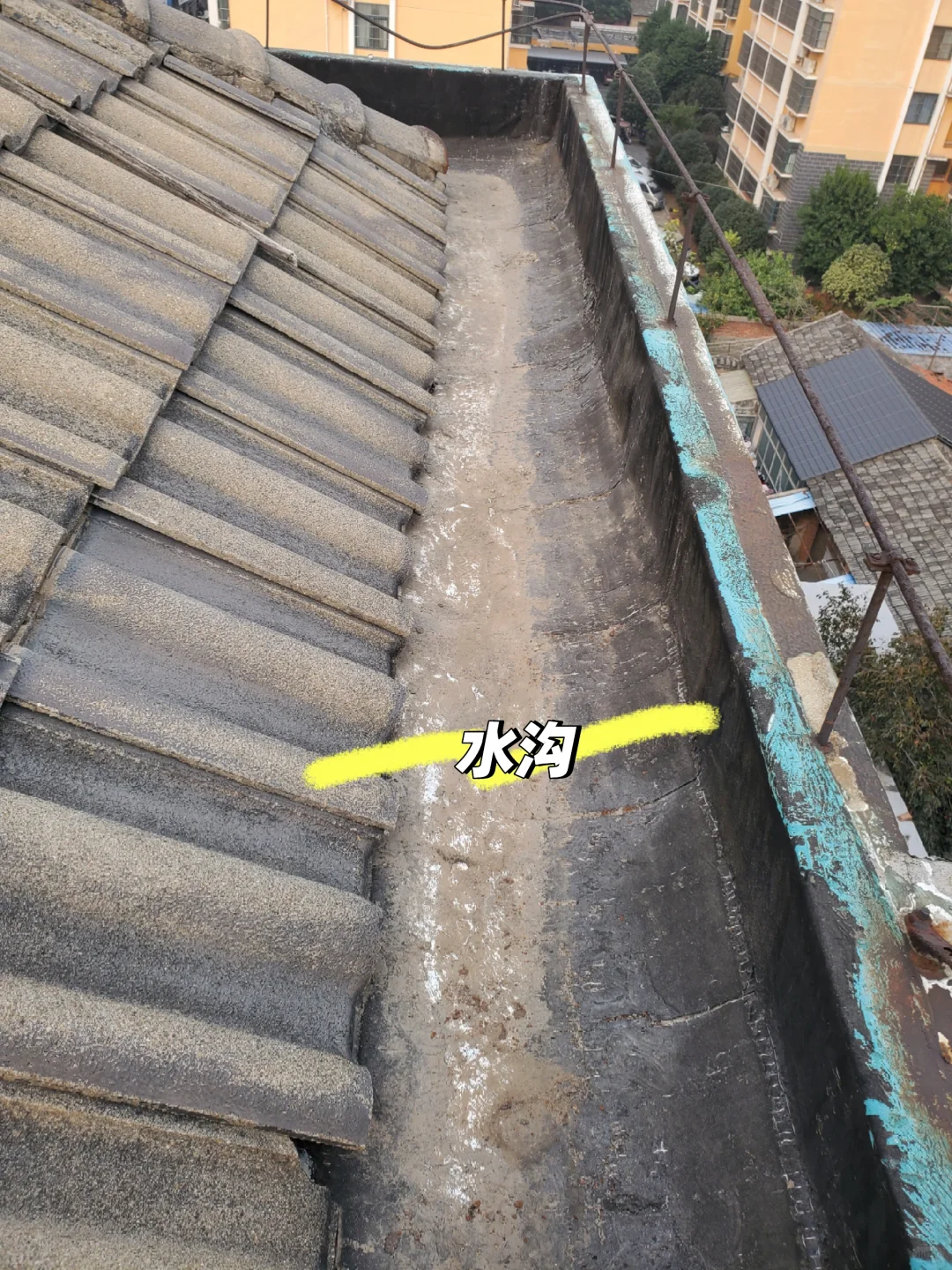 5.两个露台的防水完工