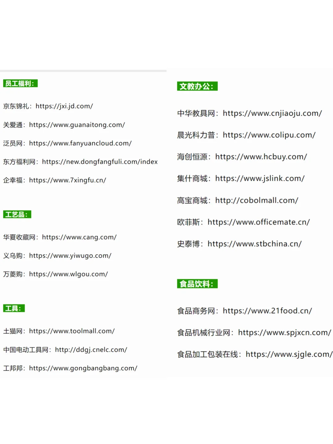 做采购必备286个网站及平台