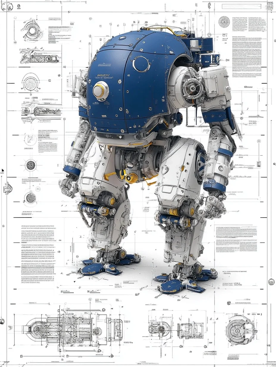 工业机器人·设计线稿［咒语］