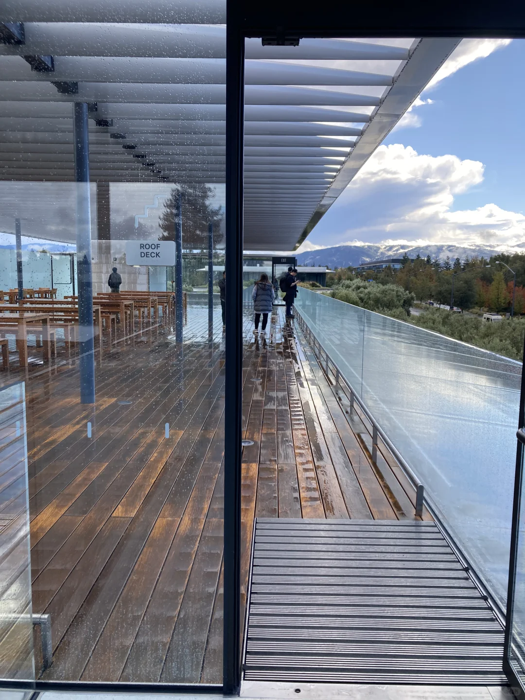 关于苹果总部的无框玻璃