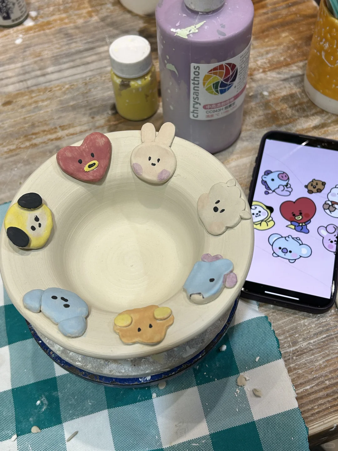 BT21陶艺(๑＞ڡ＜)☆