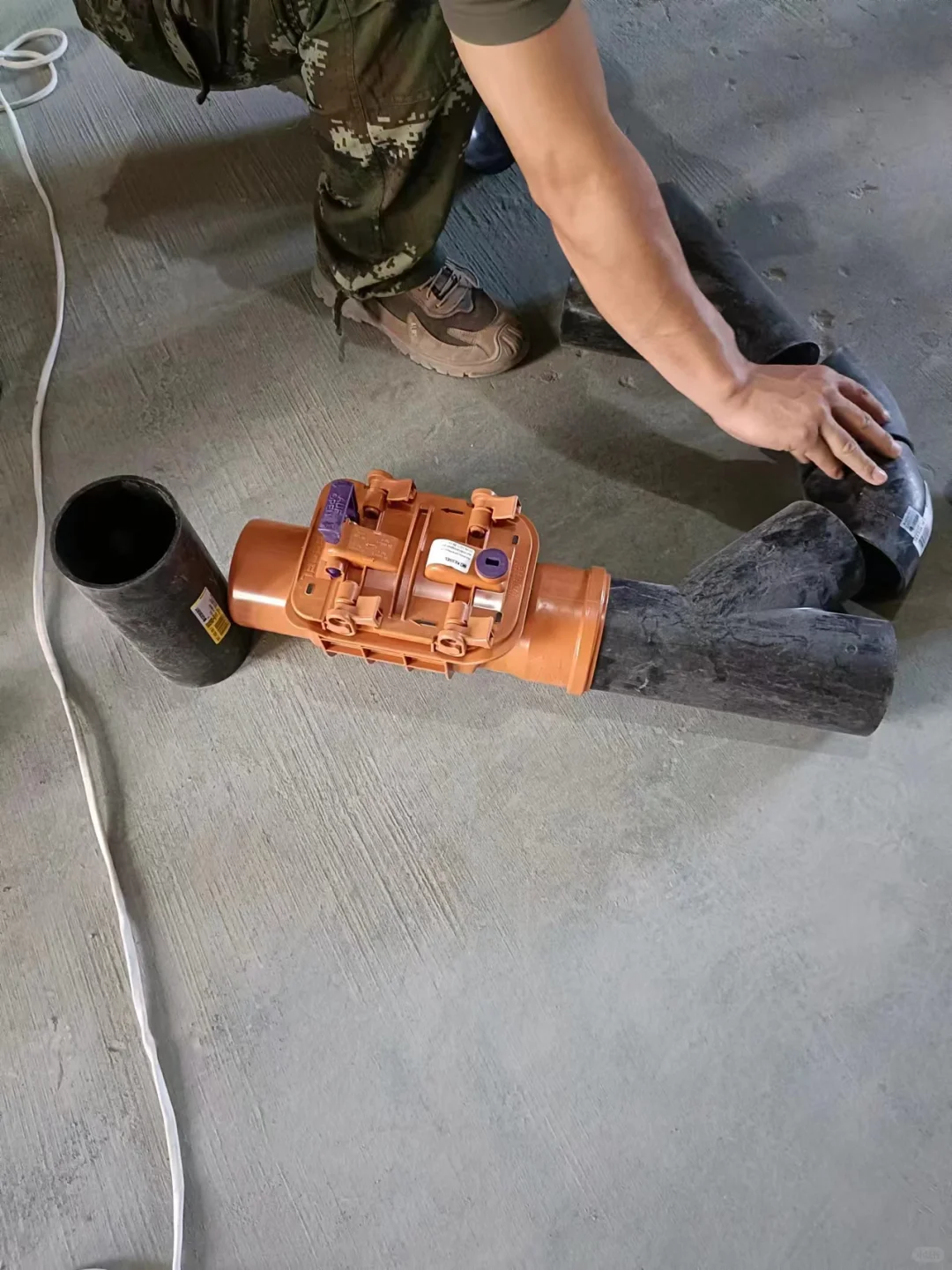 科赛尔止回阀安装实拍