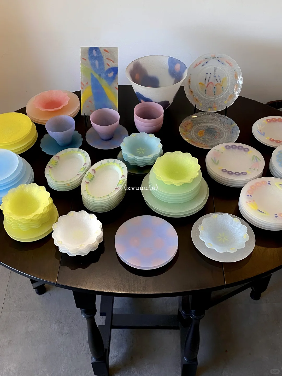 景德镇雕塑瓷厂zui喜欢的店?手作玻璃粉烧