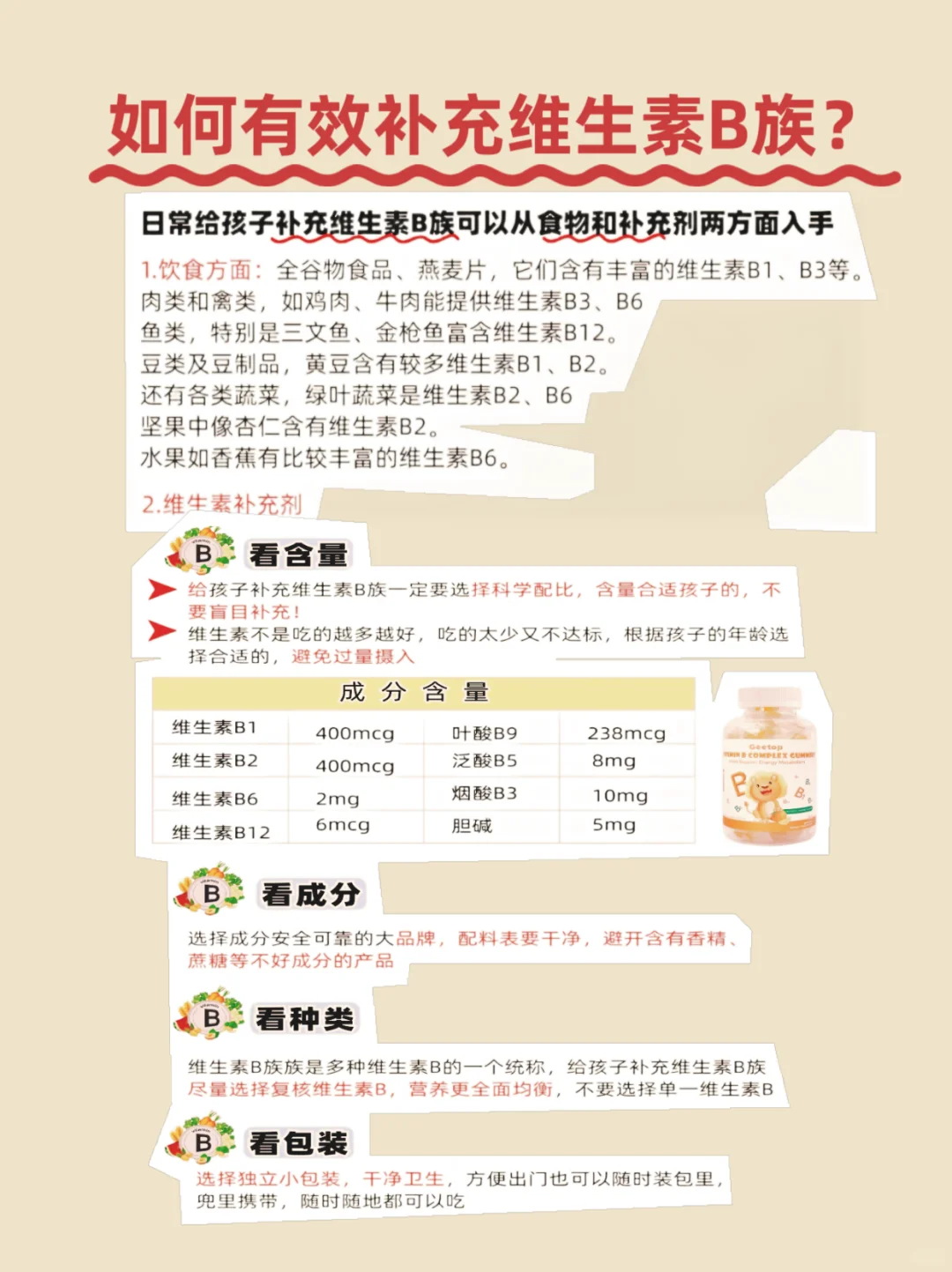 专注力差❓挑食❓孩子真的要补维B了?
