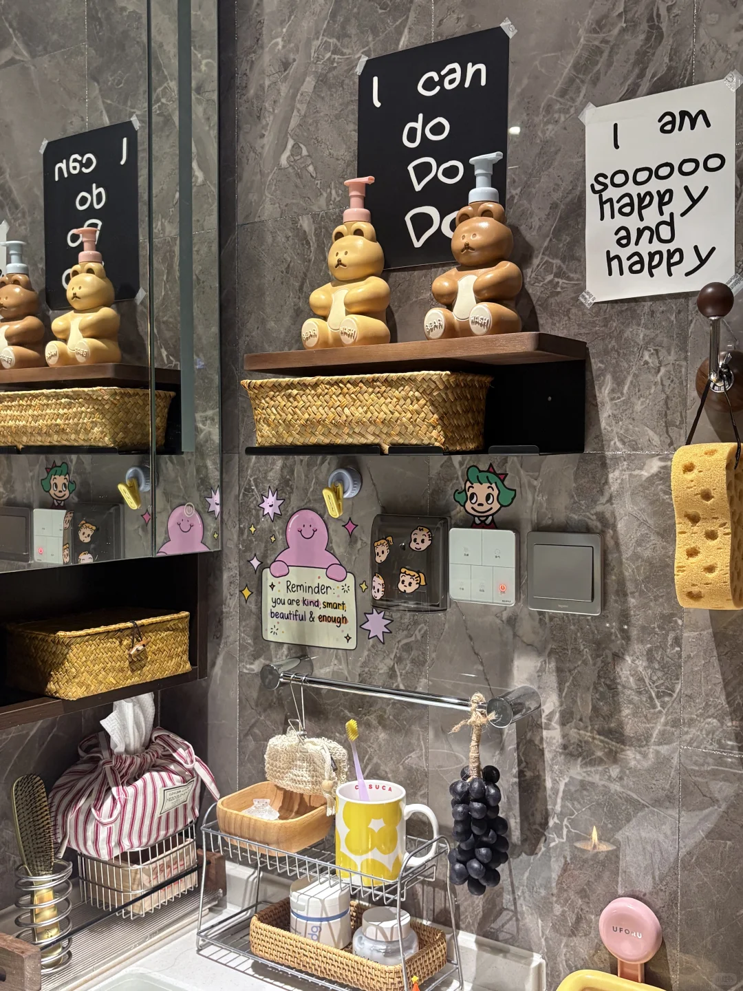 ?:洗漱台收纳好物??我的秋冬护肤角落?