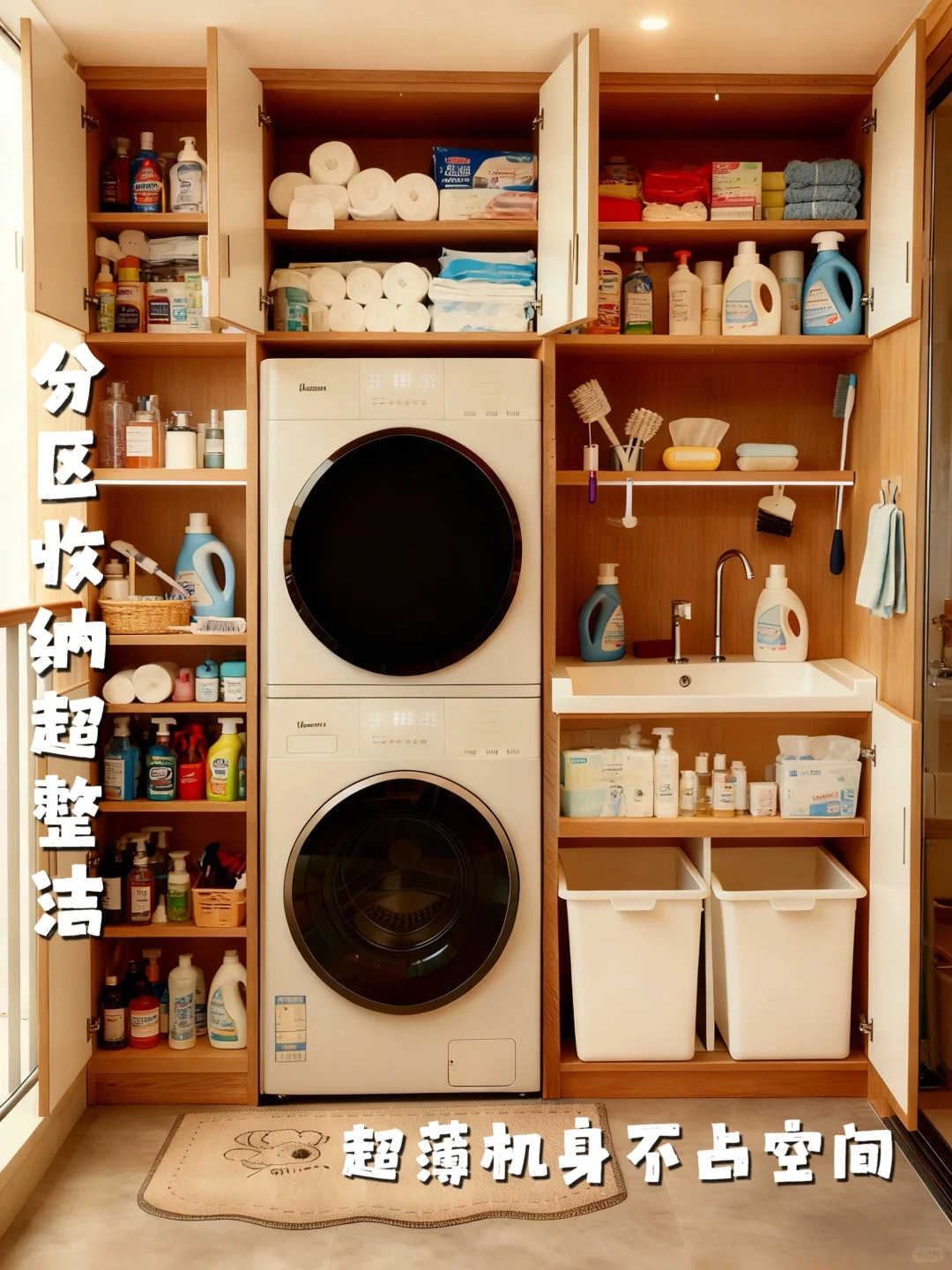 有娃家庭1㎡洗衣区爆改!健康清洁站太香了✨