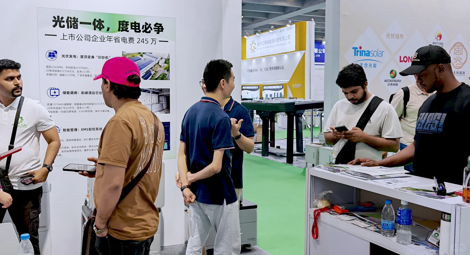 广州光储展，弘顺电储展位被挤爆！