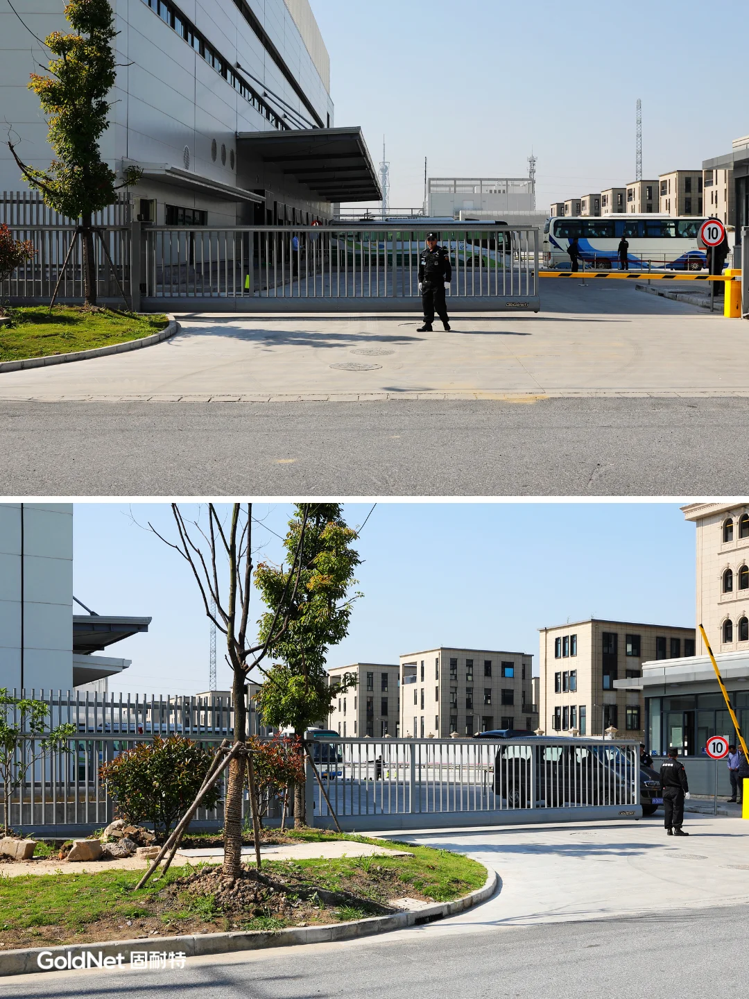 固耐特安防大门围栏