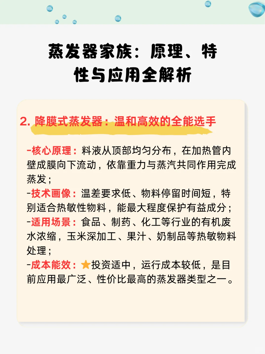 蒸发器家族:原理、特性与应用全解析