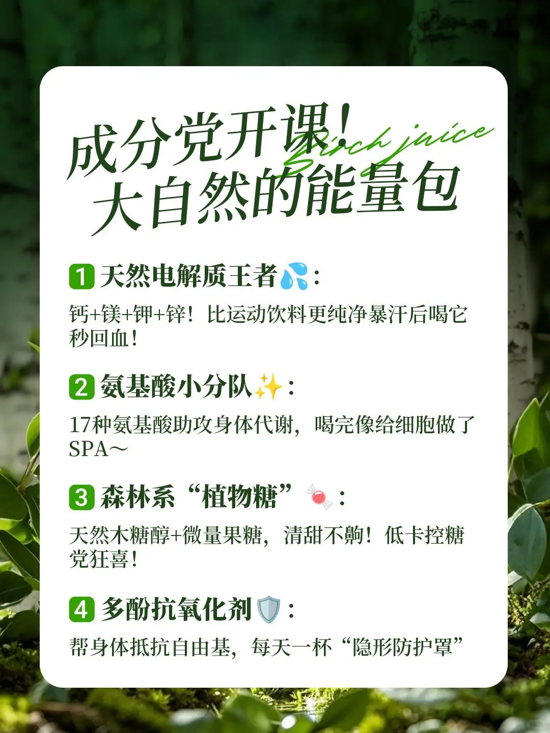 喝腻了科技饮料？试试这瓶“森林能量水”！