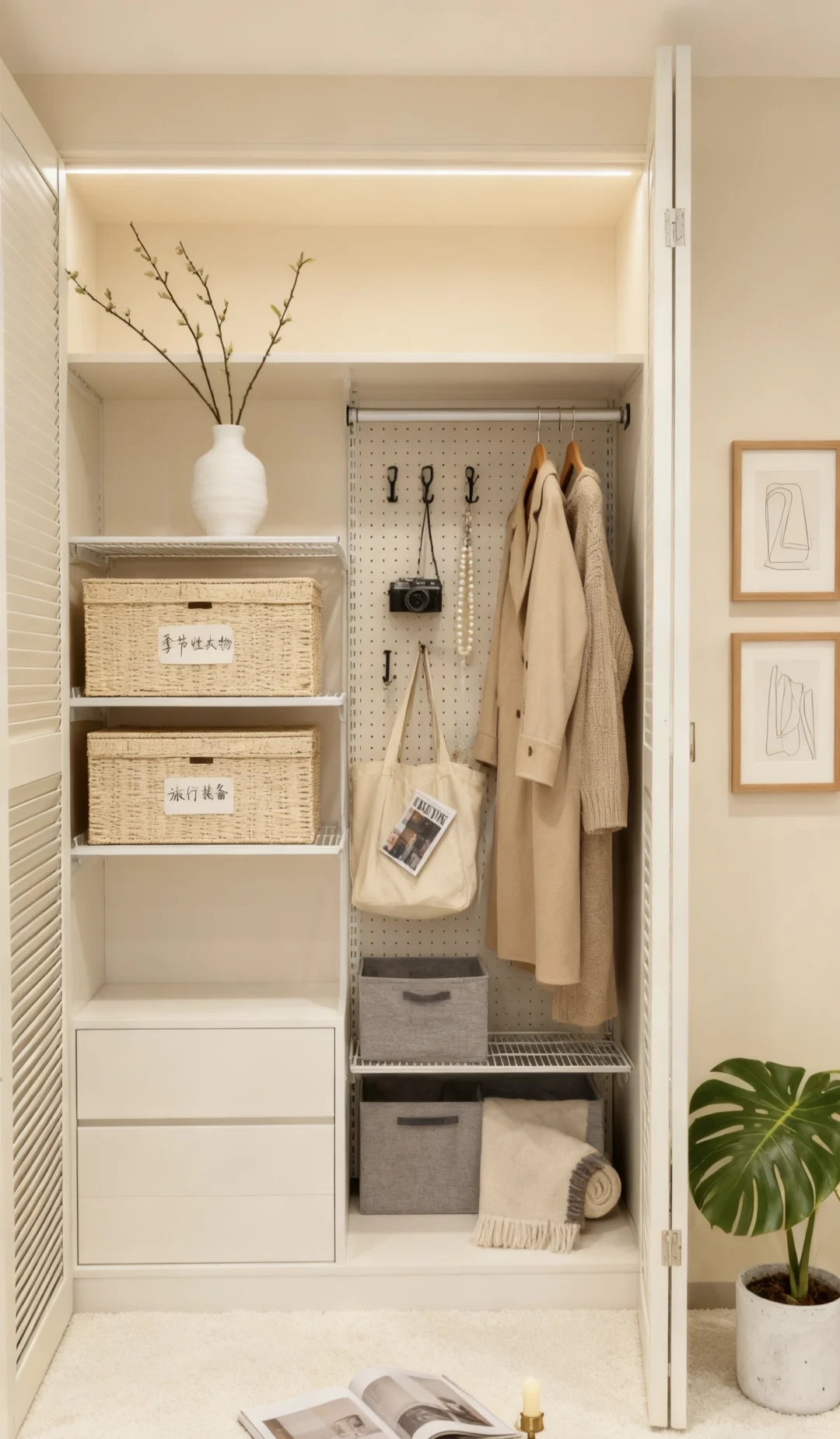 小户型逆袭就这样设计❗800件衣服都可以放下