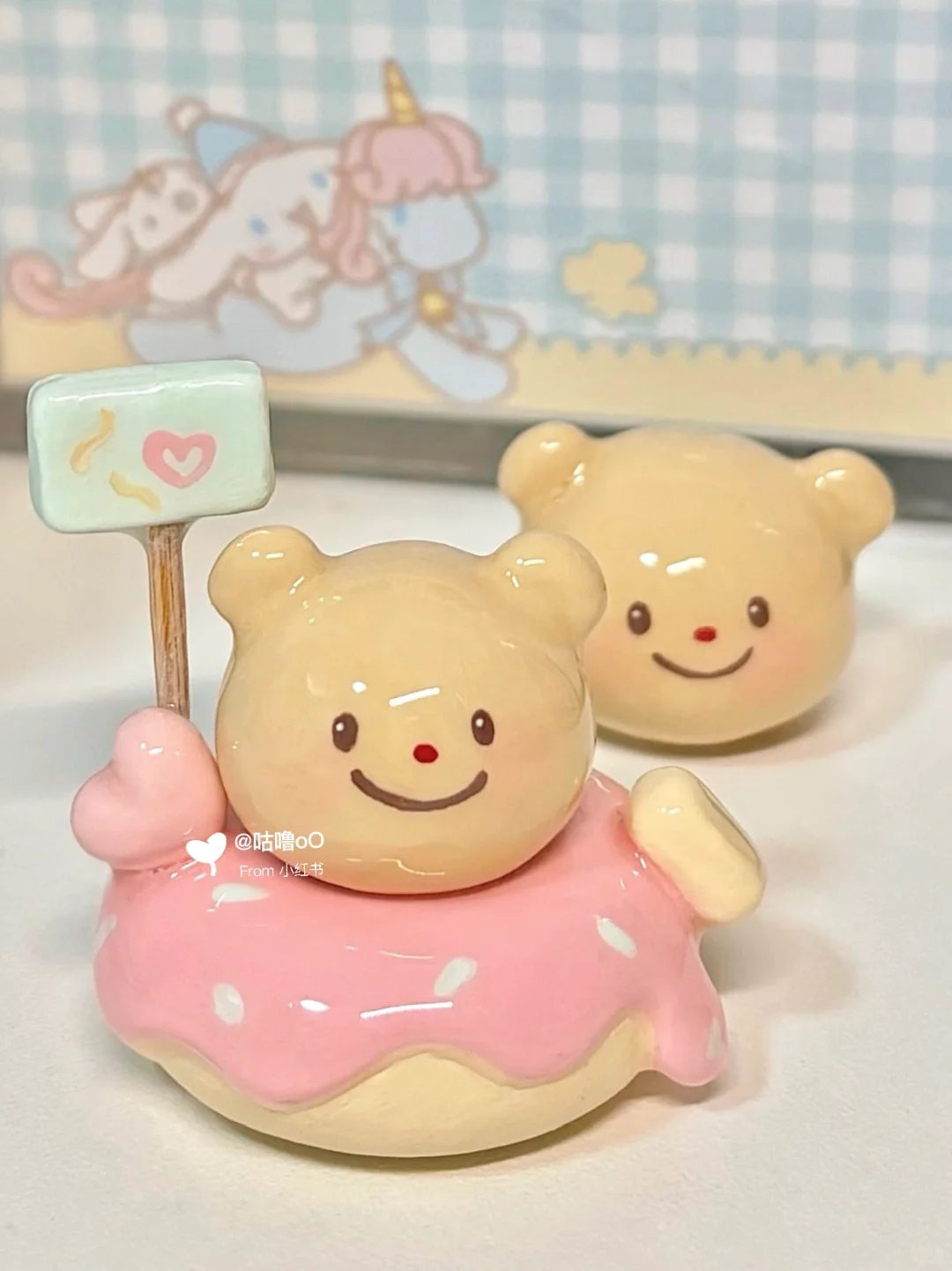 石塑粘土黄油小熊磁吸叠叠乐?好可爱！