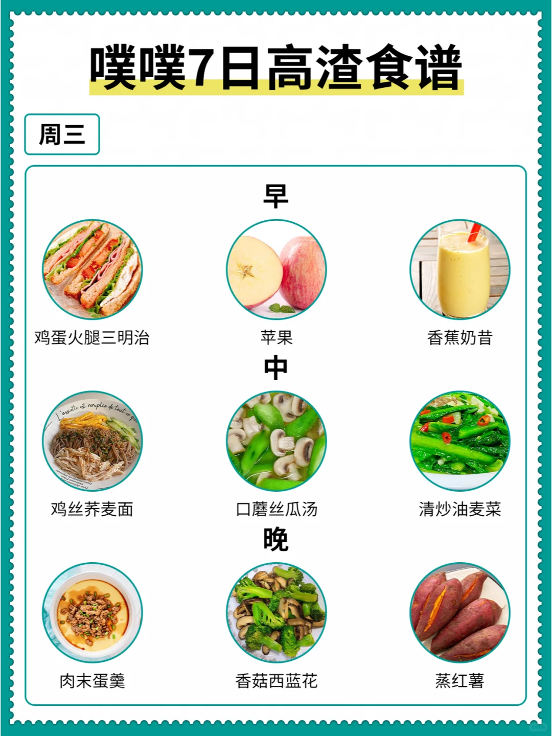 噗噗7日食谱|快马住