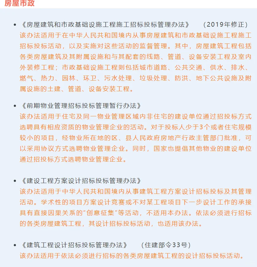 招标行业必背法规！超全面！