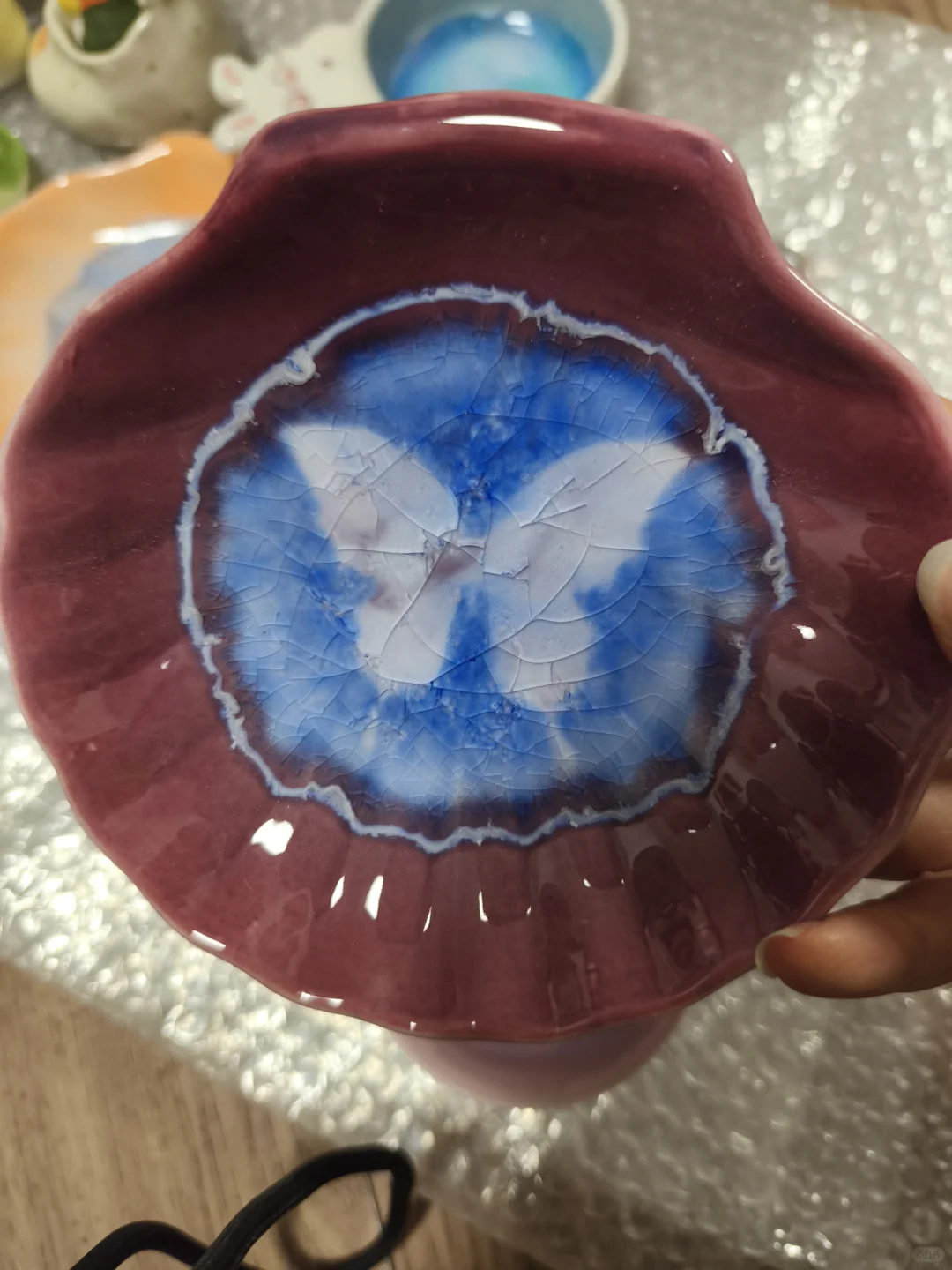 景德镇第一次烧玻璃完美结算