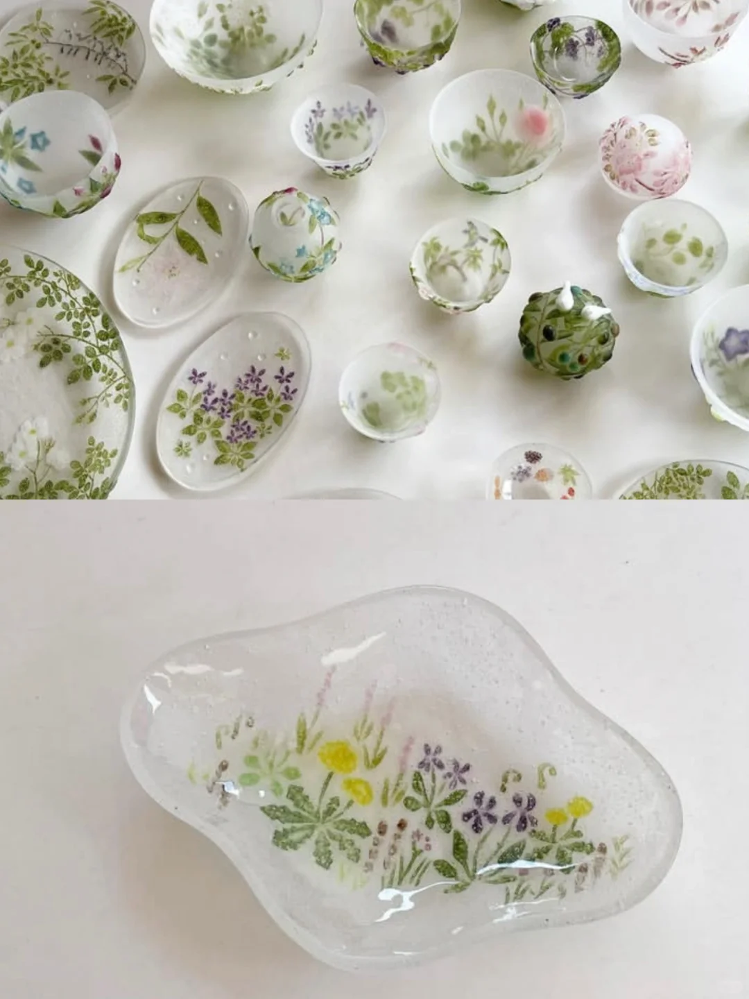 宝藏博主｜日本-冈田多惠 美丽的玻璃器物