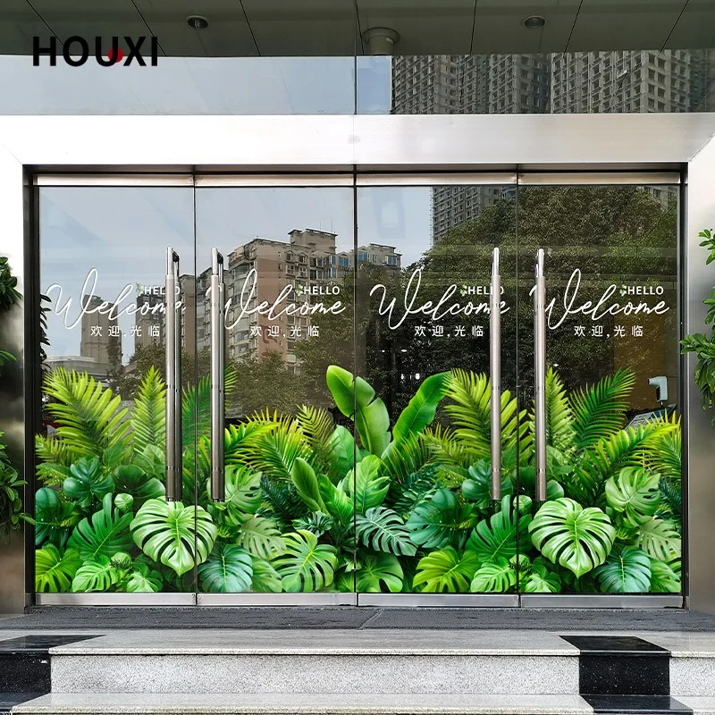 仿真绿植底纹 | 商场服装店酒店橱窗美化