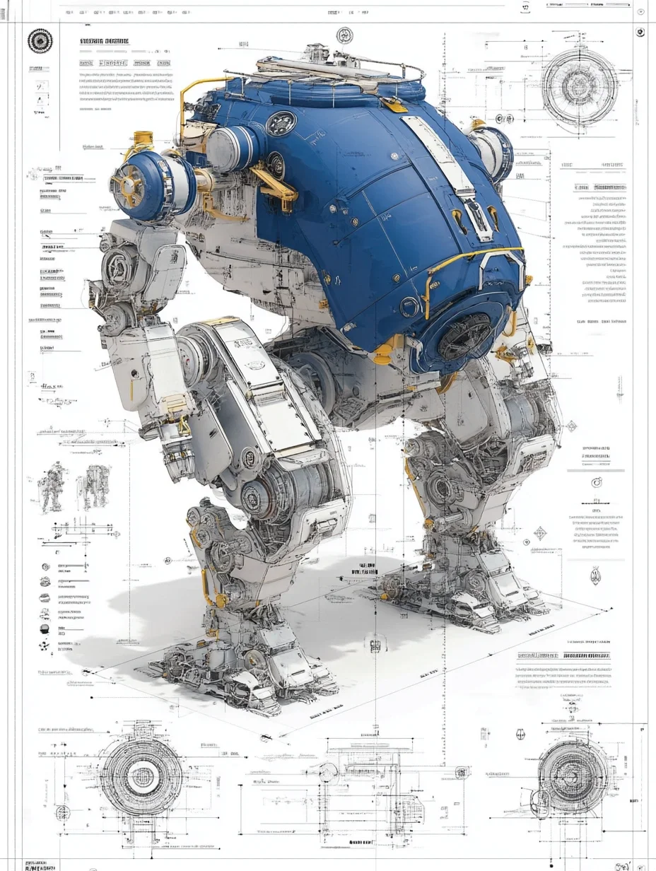 工业机器人·设计线稿［咒语］