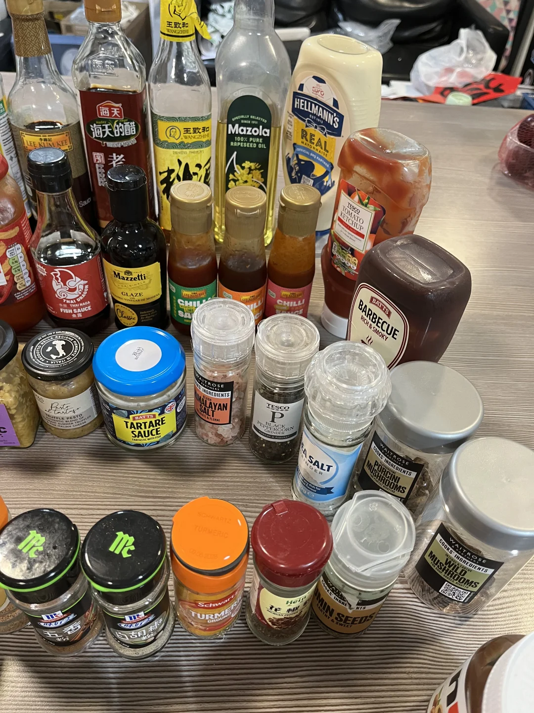 ??留子一年买了这么多调料