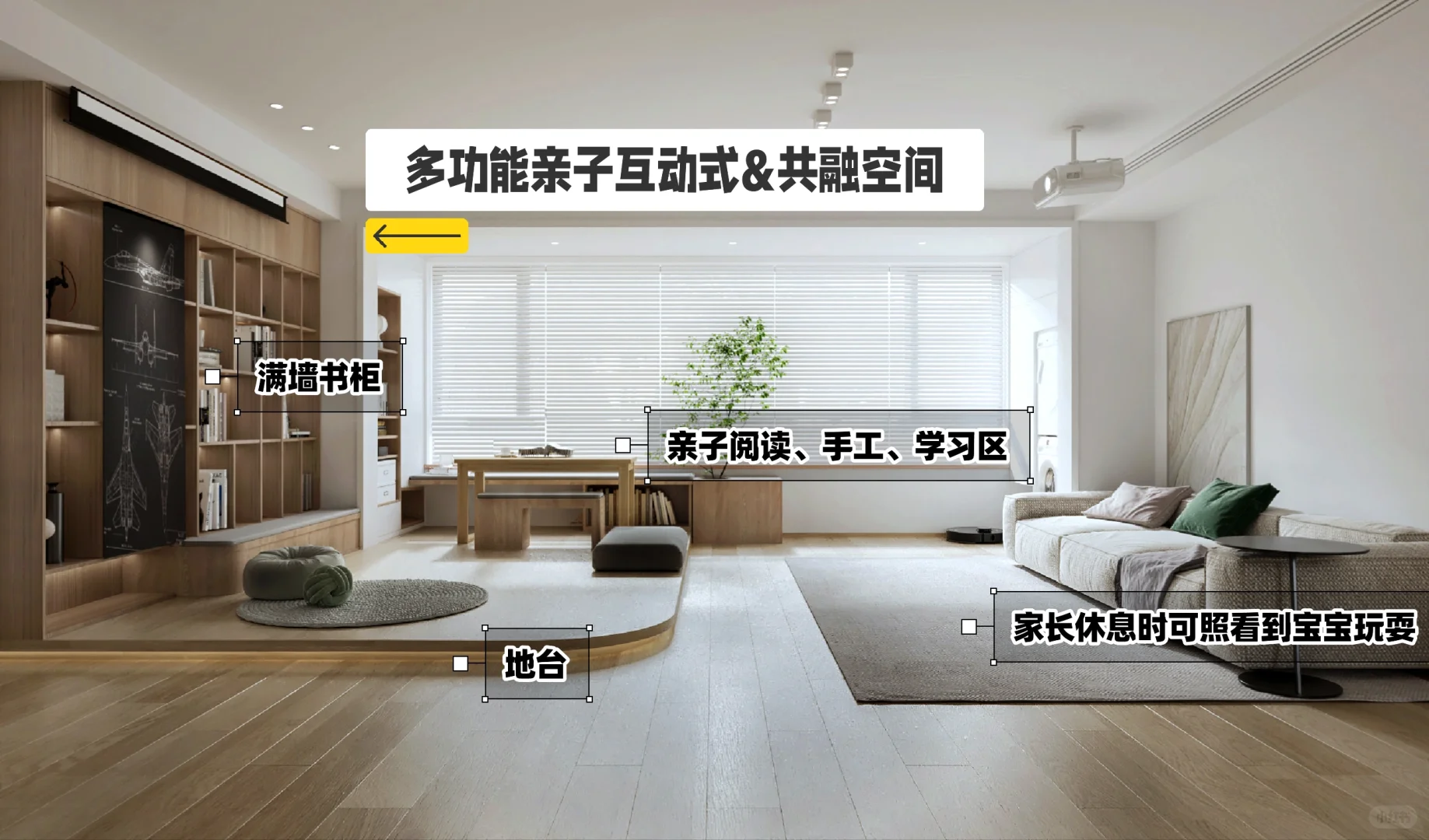 多功能、亲子互动式&成长型空间&共融空间