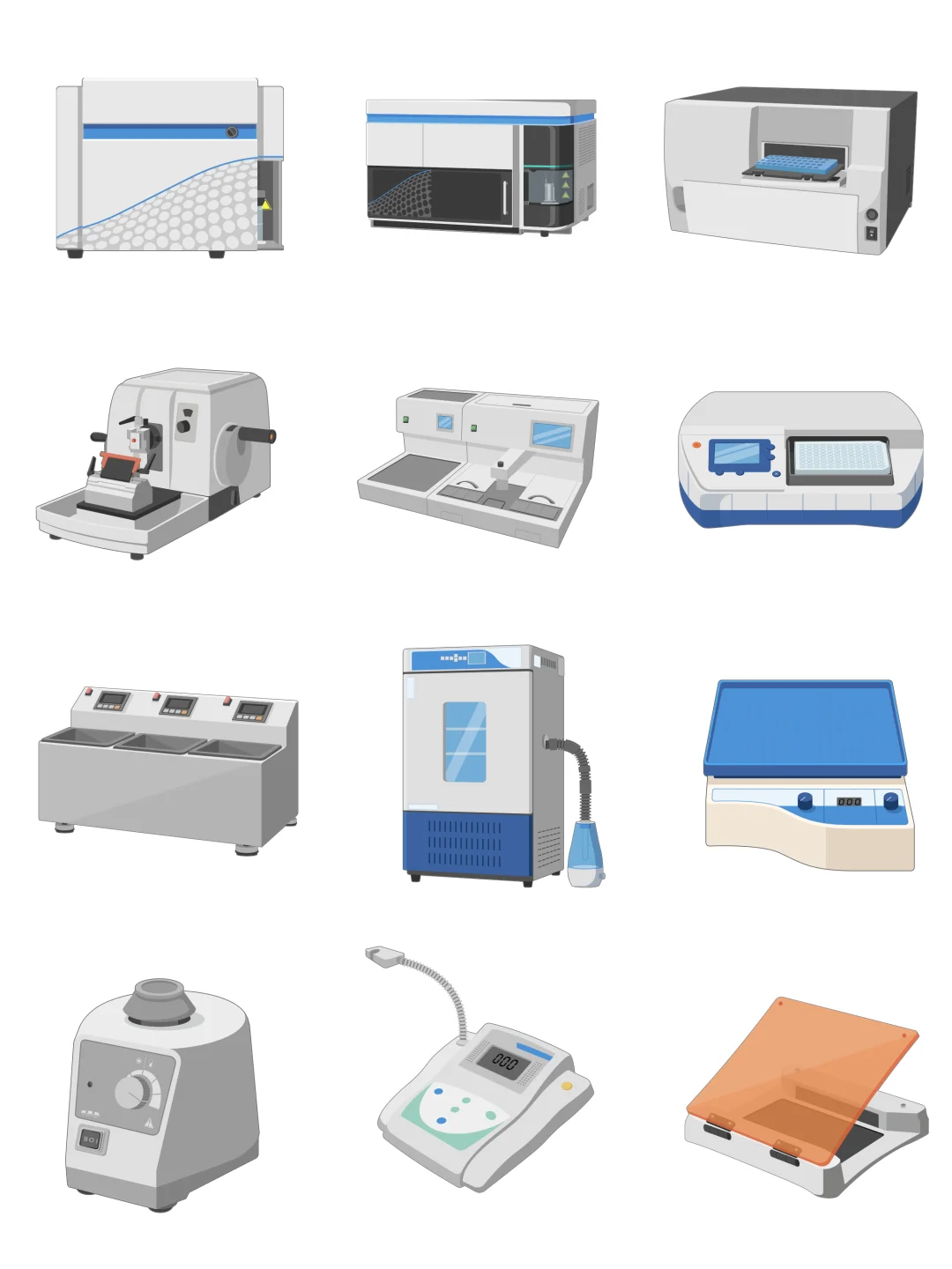 实验室常用仪器设备高清绘图素材分享