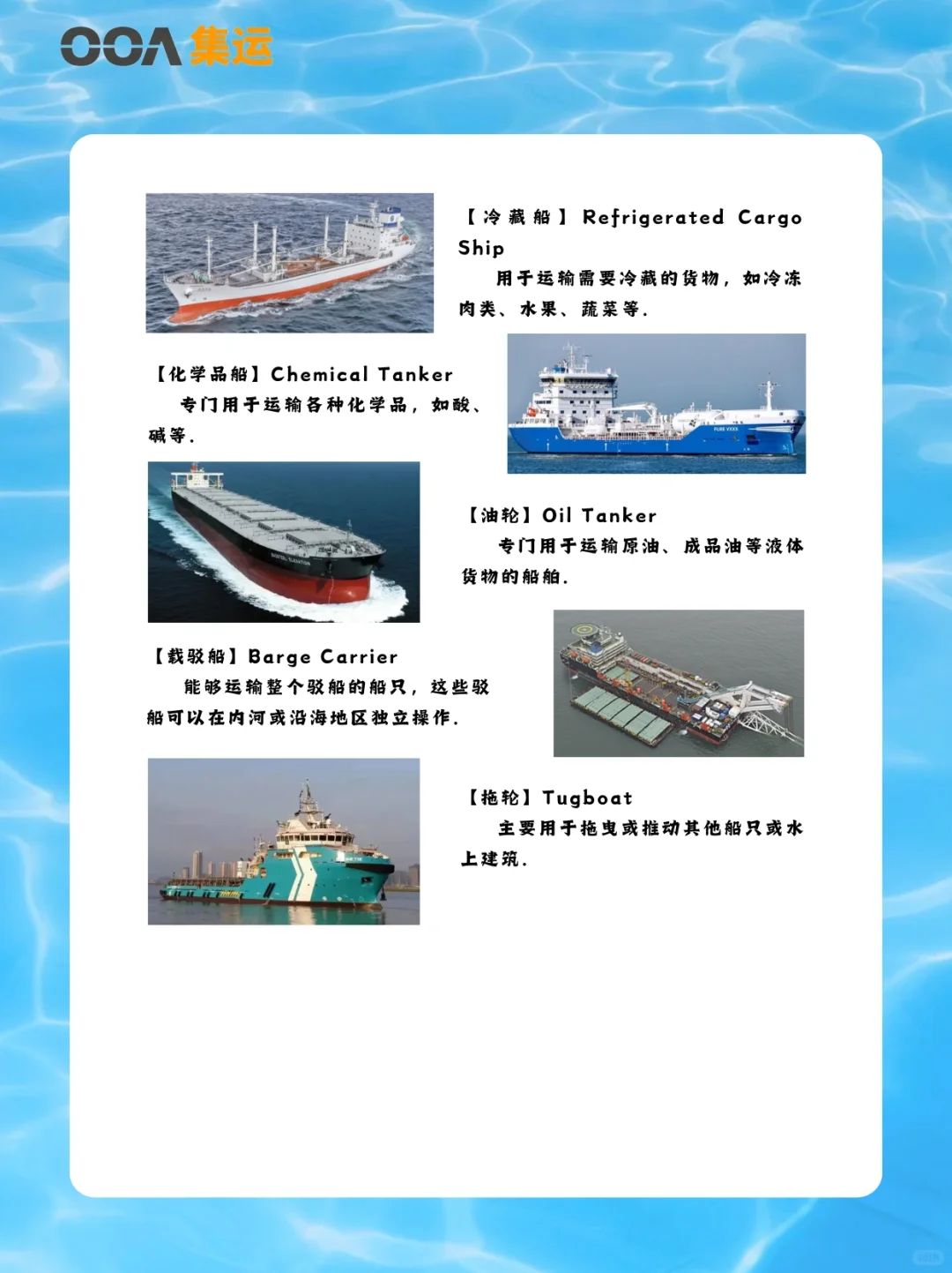 干货必看?一文总结海运常见的船类型✅