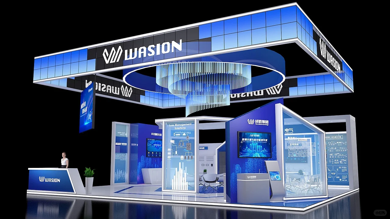 日本48平精装展台设计?科技展方案欣赏