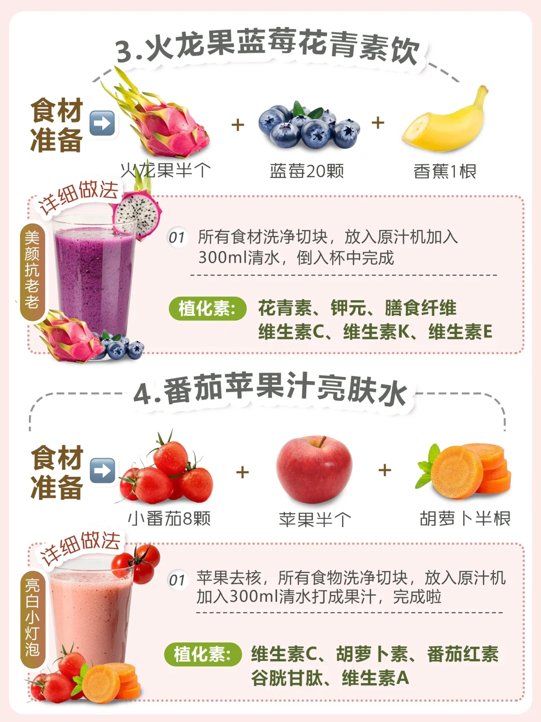 ?6款掉秤果蔬汁✅瘦成闪电⚡️