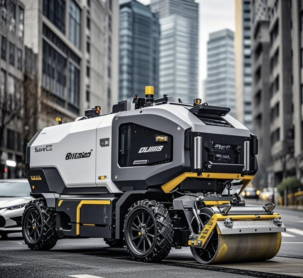 全自动道路养护设备:哪里不平填哪里！