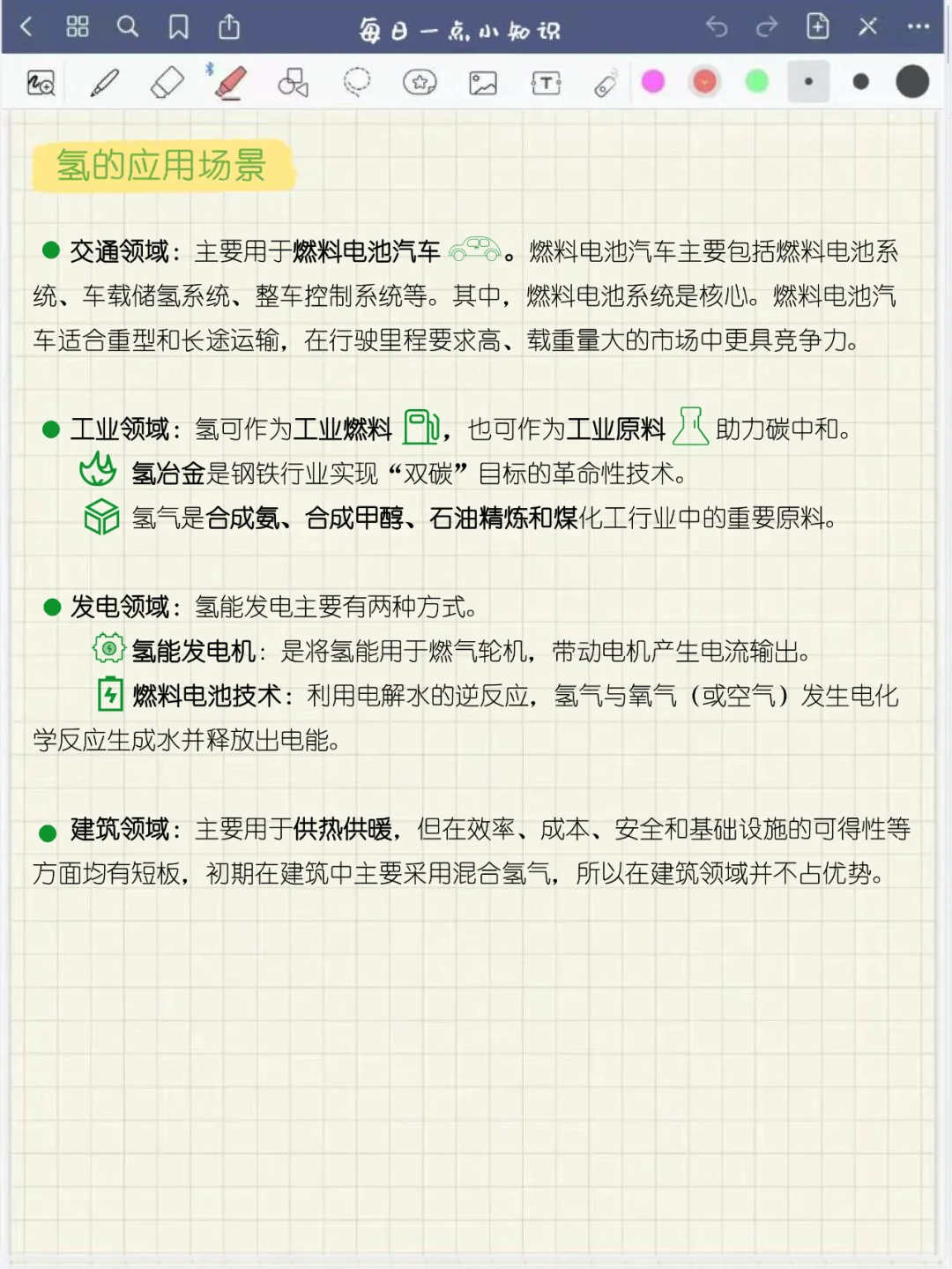 每日一点小知识——氢能