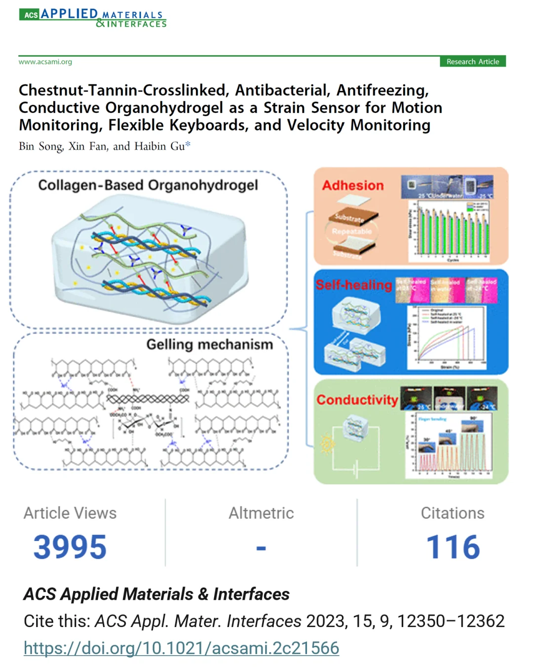 ACS AMI 必读Top5| 柔性可穿戴传感器