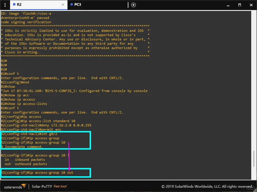 ACL 访问控制列表